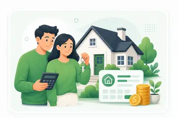 Buying a Home life event illustration