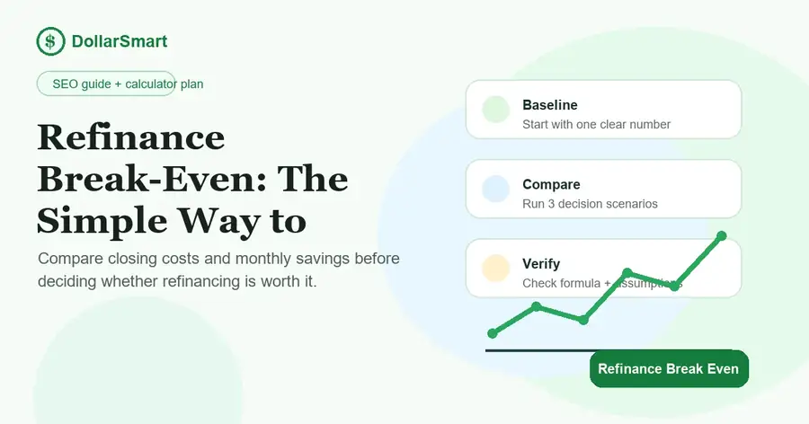 refinance break even infographic thumbnail